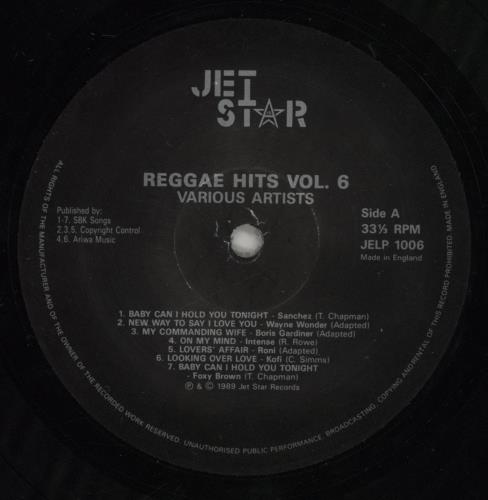 Various-Reggae & Ska Reggae Hits Vol. 6 vinyl LP album (LP record) UK V-ALPRE886522
