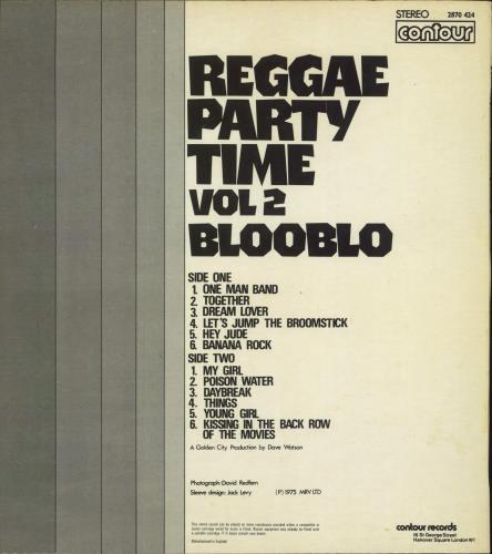 Various-Reggae & Ska Reggae Party Time Vol 2 vinyl LP album (LP record) UK V-ALPRE829779