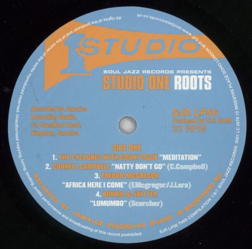 Various-Reggae & Ska Studio One Roots 2-LP vinyl record set (Double LP Album) UK V-A2LST867750