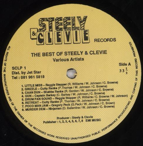 Various-Reggae & Ska The Best Of Steely & Clevie vinyl LP album (LP record) UK V-ALPTH836637