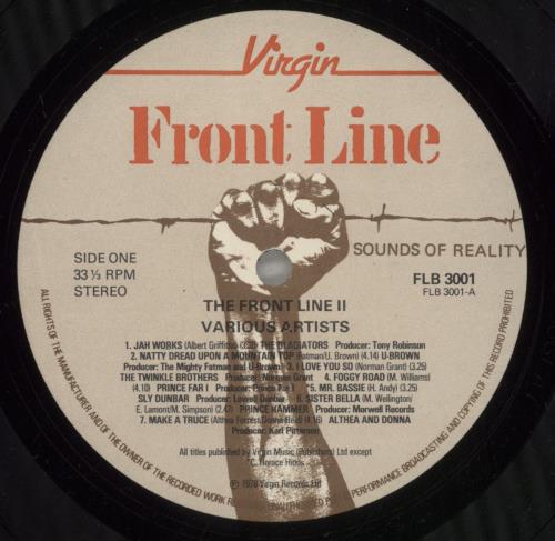 Various-Reggae & Ska The Front Line II vinyl LP album (LP record) UK V-ALPTH650726