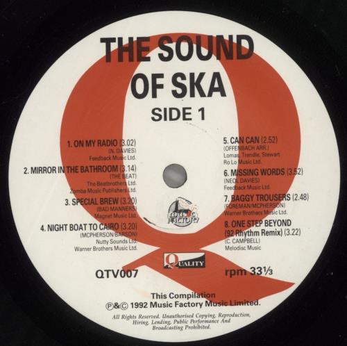 Various-Reggae & Ska The Sound Of Ska vinyl LP album (LP record) UK V-ALPTH653076