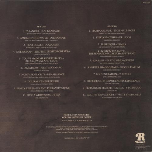 Various-Rock & Metal 20 Rock Legends vinyl LP album (LP record) UK RVALPRO558545