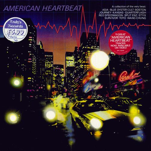 Various-Rock & Metal American Heartbeat - Stickered Sleeve vinyl LP album (LP record) UK RVALPAM637908