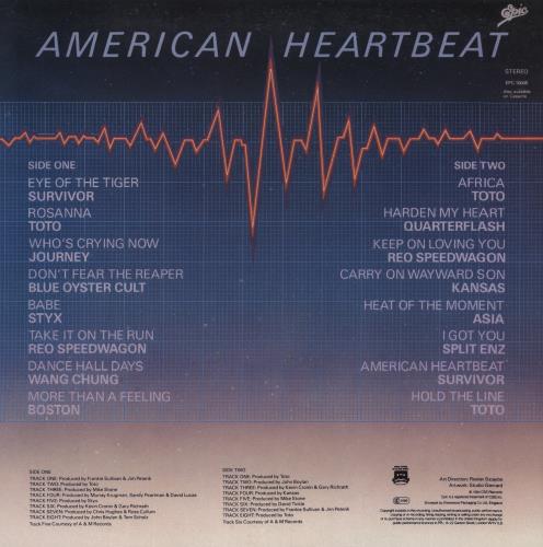 Various-Rock & Metal American Heartbeat vinyl LP album (LP record) UK RVALPAM571772