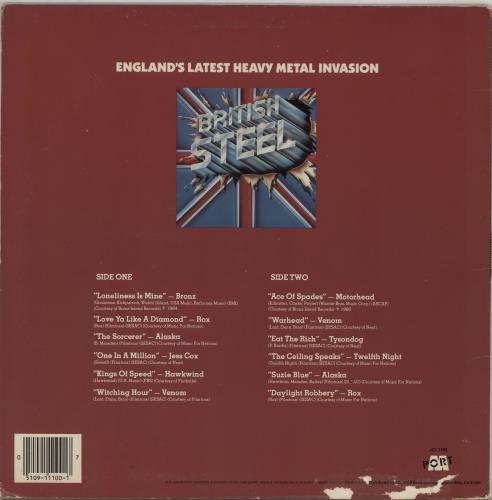 Various-Rock & Metal British Steel vinyl LP album (LP record) UK RVALPBR756502