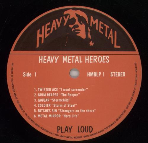 Various-Rock & Metal Heavy Metal Heroes vinyl LP album (LP record) UK RVALPHE872945