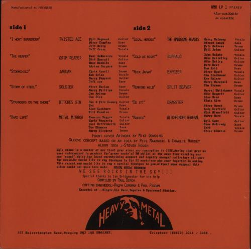 Various-Rock & Metal Heavy Metal Heroes vinyl LP album (LP record) UK RVALPHE872945