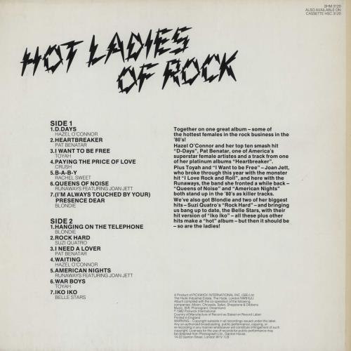Various-Rock & Metal Hot Ladies Of Rock vinyl LP album (LP record) UK RVALPHO750031