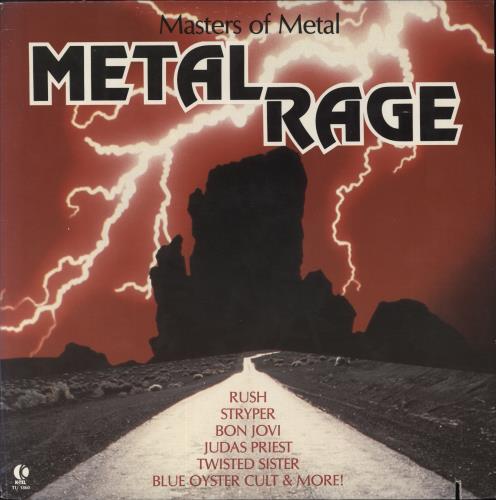 Various-Rock & Metal Masters Of Metal: Metal Rage vinyl LP album (LP record) US RVALPMA802087