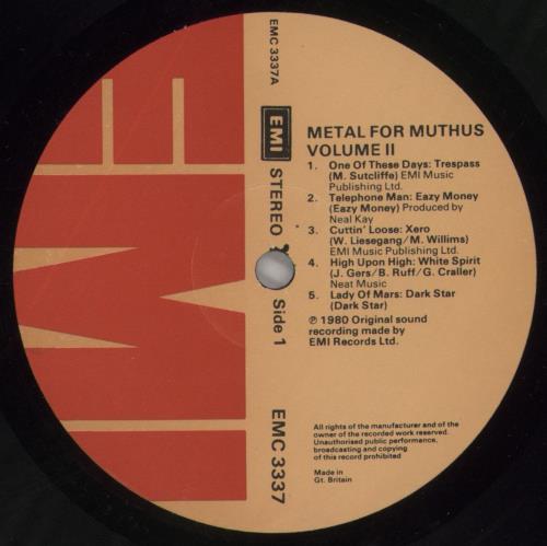 Various-Rock & Metal Metal For Muthas Volume II - EX vinyl LP album (LP record) UK RVALPME861295