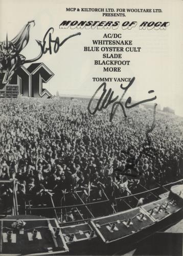 Various-Rock & Metal Monsters Of Rock - Autographed tour programme UK RVATRMO659075
