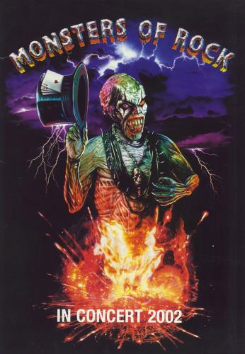 Various-Rock & Metal Monsters Of Rock tour programme UK RVATRMO820720
