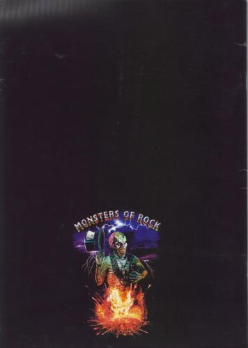 Various-Rock & Metal Monsters Of Rock tour programme UK RVATRMO820720
