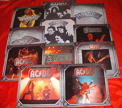 Various-Rock & Metal Set of 11 Singles 7" vinyl single (7 inch record / 45) UK RVA07SE329524