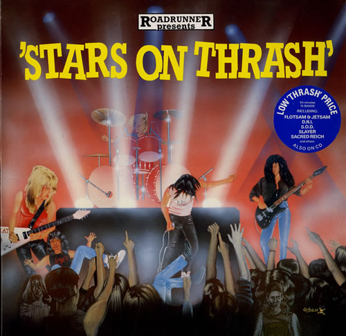 Various-Rock & Metal Stars On Thrash vinyl LP album (LP record) Dutch RVALPST554976