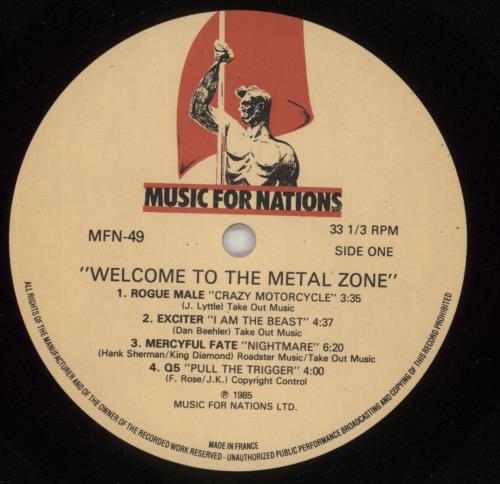 Various-Rock & Metal Welcome To The Metal Zone 2-LP vinyl record set (Double LP Album) UK RVA2LWE600547