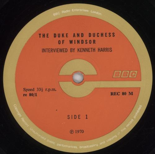 Various-Royalty The Duke And Duchess Of Windsor vinyl LP album (LP record) UK RFALPTH616026