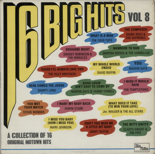 Various-Soul & Funk 16 Big Hits Volume 8 vinyl LP album (LP record) UK SJFLPBI614287
