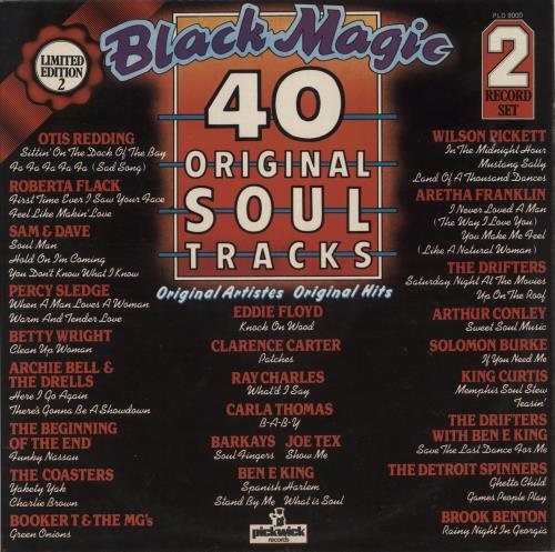 Various-Soul & Funk Black Magic - 40 Original Soul Tracks 2-LP vinyl record set (Double LP Album) UK SJF2LBL542494