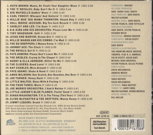Various-Soul & Funk Blowing The Fuse 1953 - 29 R&B Classics That Rocked The Jukebox In 1953 CD album (CDLP) German SJFCDBL861502