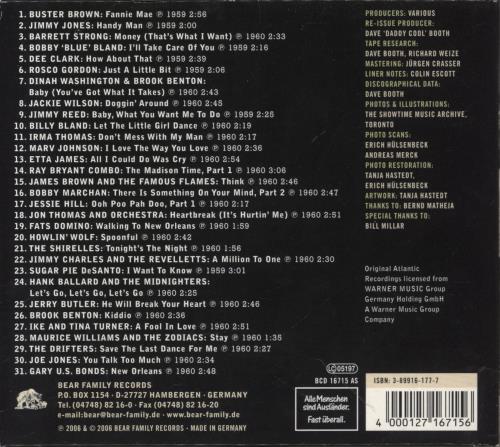 Various-Soul & Funk Blowing The Fuse 1960 - 31 R&B Classics That Rocked The Jukebox In 1960 CD album (CDLP) German SJFCDBL861529