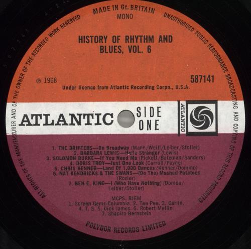 Various-Soul & Funk History Of Rhythm And Blues Volume 6: On Broadway 1963-64 vinyl LP album (LP record) UK SJFLPHI680938