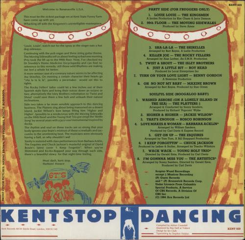 Various-Soul & Funk Kent Stop Dancing vinyl LP album (LP record) UK SJFLPKE855325