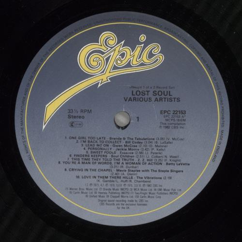 Various-Soul & Funk Lost Soul 2-LP vinyl record set (Double LP Album) UK SJF2LLO719595