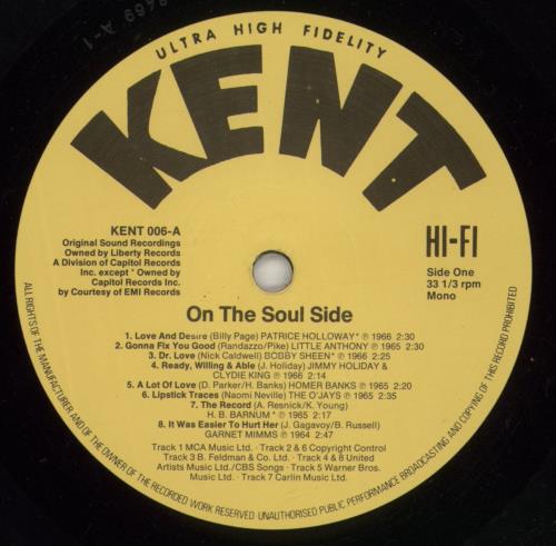 Various-Soul & Funk On The Soul Side vinyl LP album (LP record) UK SJFLPON544451