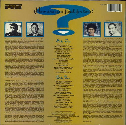 Various-Soul & Funk Soul Jewels Volume 3 - How Are You Fixed For Love? vinyl LP album (LP record) UK SJFLPSO776510