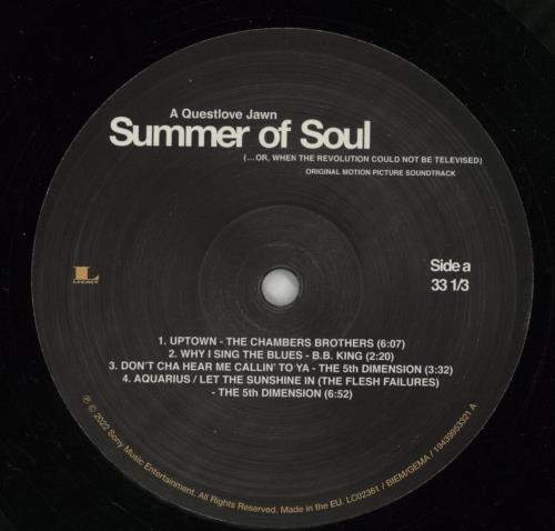 Various-Soul & Funk Summer Of Soul (...Or, When The Revolution Could Not Be Televised) (Original Soundtrack) 2-LP vinyl record set (Double LP Album) UK SJF2LSU868341