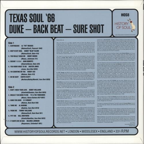 Various-Soul & Funk Texas Soul '66 vinyl LP album (LP record) UK SJFLPTE866606