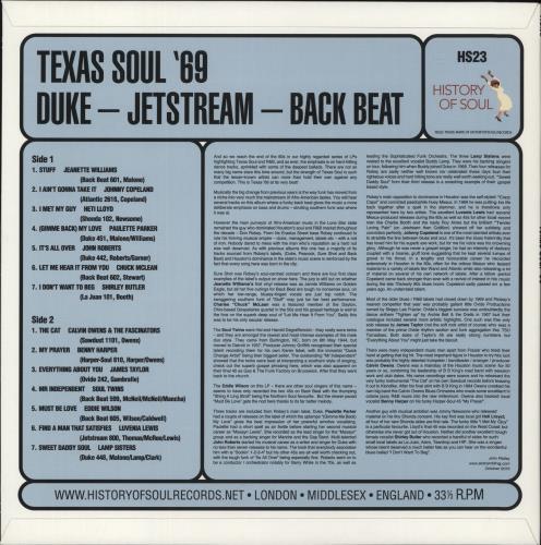 Various-Soul & Funk Texas Soul '69 vinyl LP album (LP record) UK SJFLPTE866610