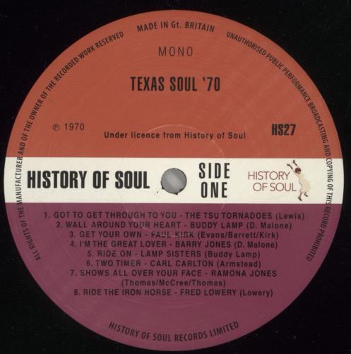 Various-Soul & Funk Texas Soul '70 vinyl LP album (LP record) UK SJFLPTE866205
