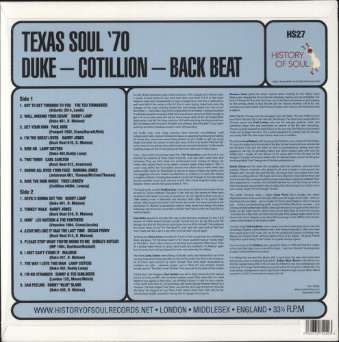 Various-Soul & Funk Texas Soul '70 vinyl LP album (LP record) UK SJFLPTE866205