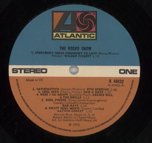 Various-Soul & Funk The Rosko Show vinyl LP album (LP record) UK SJFLPTH608538