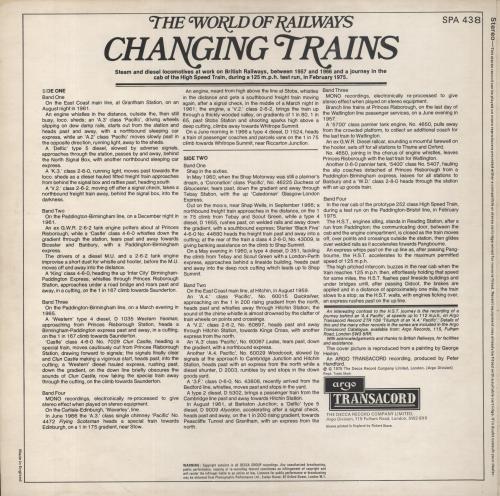Various-Trains Changing Trains vinyl LP album (LP record) UK V-TLPCH583015