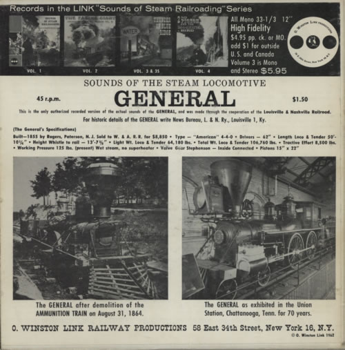Various-Trains General EP 7" vinyl single (7 inch record / 45) US V-T07GE592265