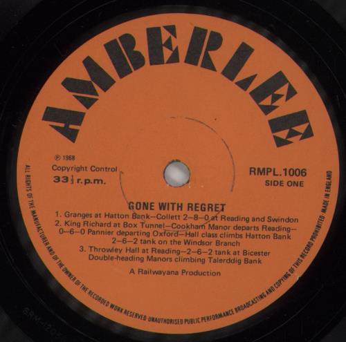 Various-Trains Gone With Regret vinyl LP album (LP record) UK V-TLPGO863771