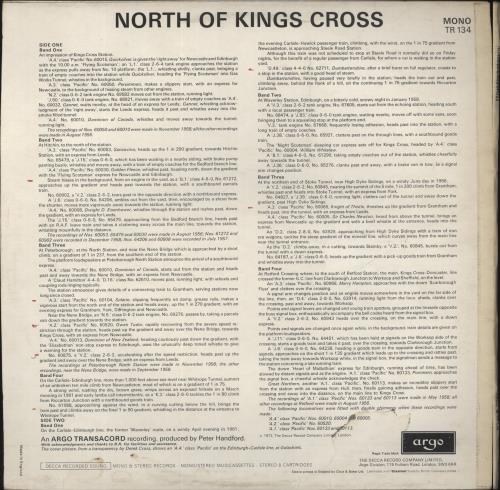 Various-Trains North Of Kings Cross vinyl LP album (LP record) UK V-TLPNO684412