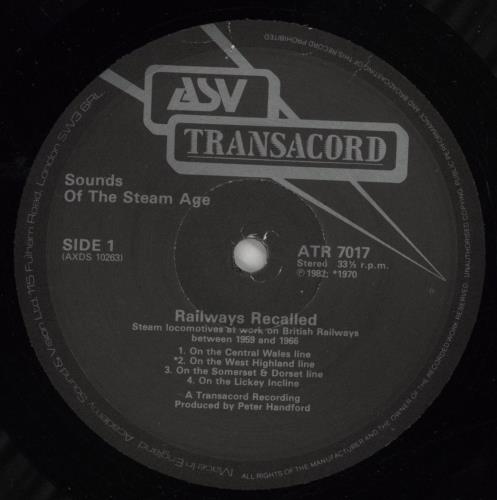 Various-Trains Railways Recalled vinyl LP album (LP record) UK V-TLPRA863783