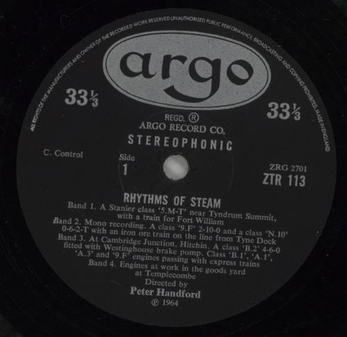 Various-Trains Rhythms Of Steam vinyl LP album (LP record) UK V-TLPRH863778