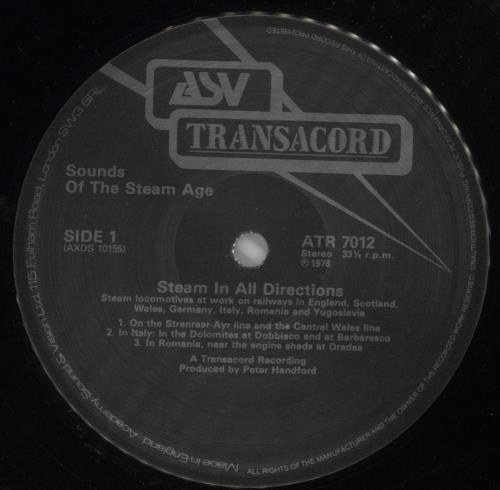 Various-Trains Steam In All Directions vinyl LP album (LP record) UK V-TLPST863788