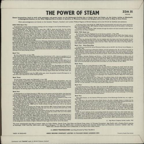 Various-Trains The Power Of Steam vinyl LP album (LP record) UK V-TLPTH651994