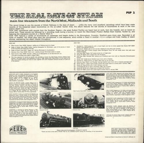 Various-Trains The Real Days Of Steam vinyl LP album (LP record) UK V-TLPTH697647
