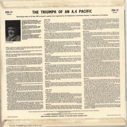 Various-Trains The Triumph Of An A.4 Pacific - EX vinyl LP album (LP record) UK V-TLPTH690216