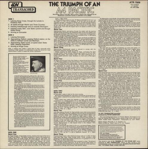 Various-Trains The Triumph Of An A4 Pacific vinyl LP album (LP record) UK V-TLPTH863780