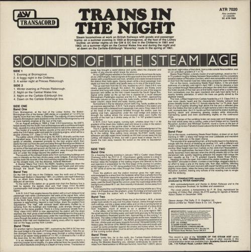 Various-Trains Trains In The Night vinyl LP album (LP record) UK V-TLPTR863781