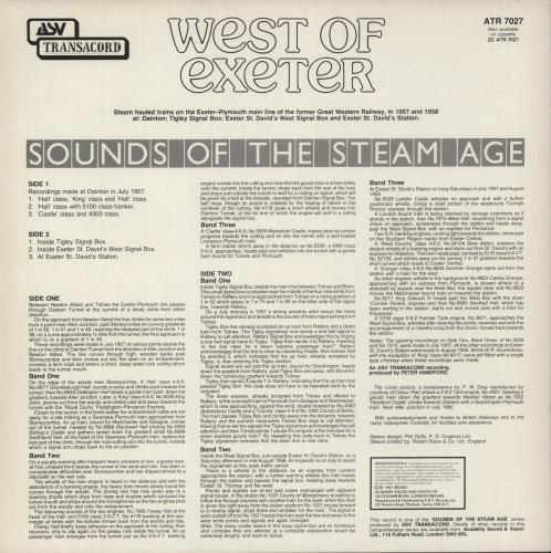 Various-Trains West Of Exeter vinyl LP album (LP record) UK V-TLPWE863785